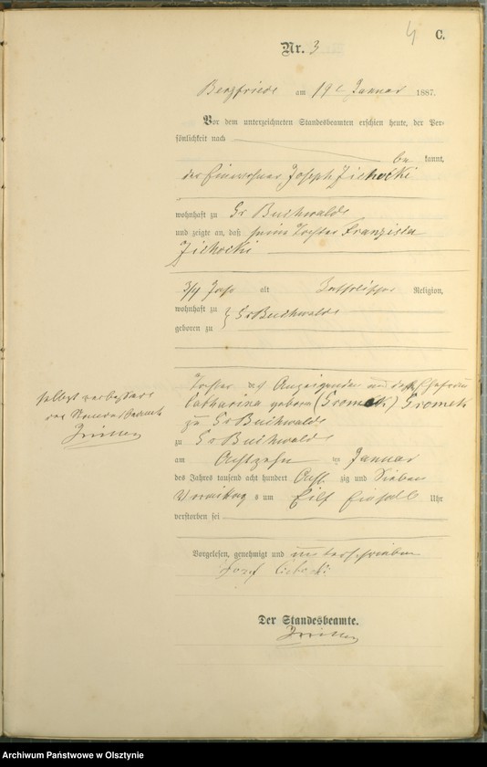 image.from.unit.number "Sterbe-Haupt-Register Nr 1 - 65"