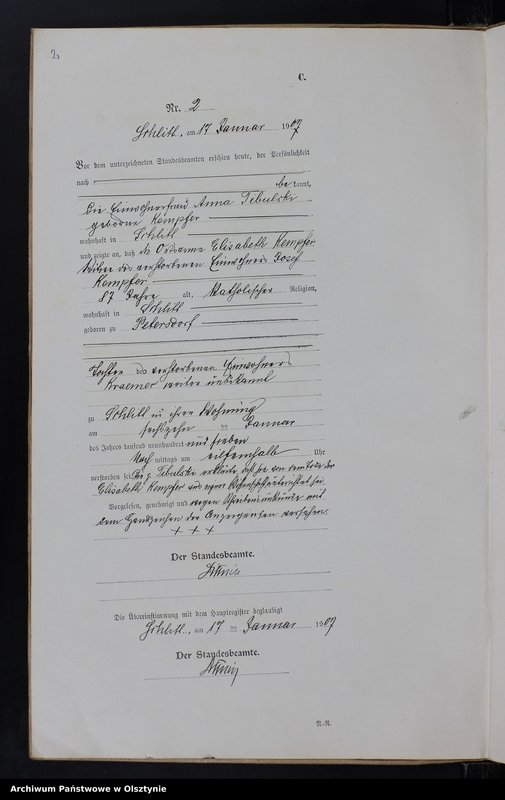 image.from.unit.number "Sterbe-Neben-Register Nr 1 - 22"