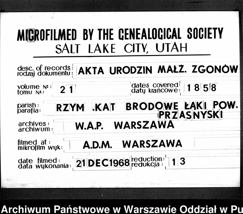 image.from.unit.number "Akta urodzeń, małżeństw i zgonów"