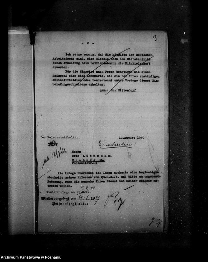 Obraz 13 z jednostki "Bewerbungen um Anstellung"