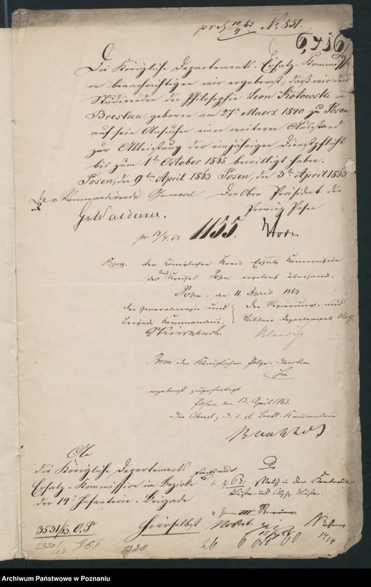 Obraz 9 z jednostki "A. betr. Leon Kotowski, Stud. phil. aus Breslau"