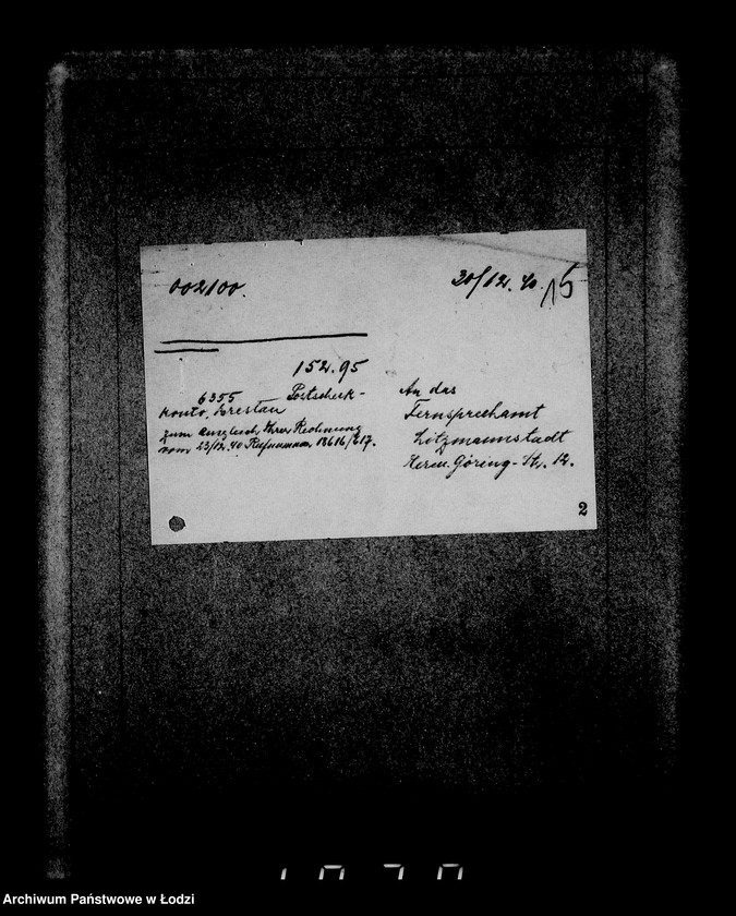 Obraz 19 z jednostki "Bankkonto nr 700"