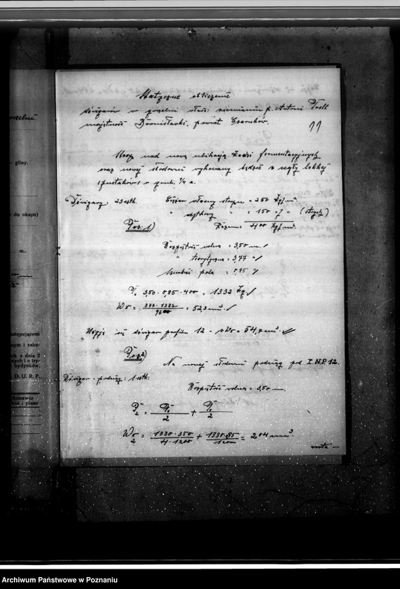 Obraz 15 z jednostki "Gorzelnia A. Prella w Bronisławkach pow. czarnkowski plan budowlany"