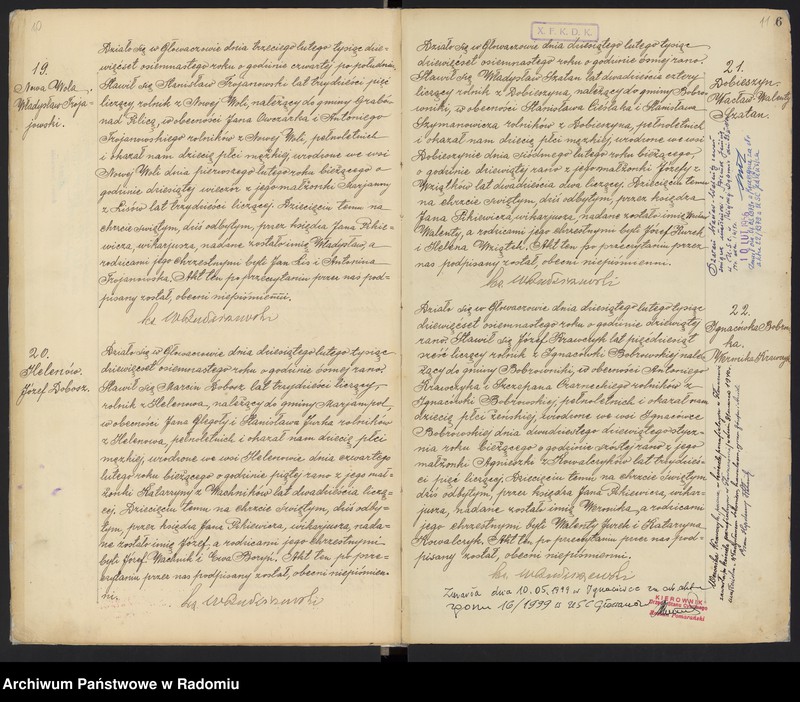 image.from.unit.number "Urząd Stanu Cywilnego w Głowaczowie Akta urodzeń, małżeństw, zgonów 1918 rok"