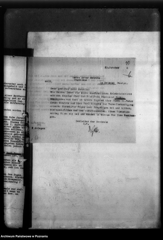 Obraz 15 z jednostki "Ferdinand Karau aus Briesen / Westpreussen (Wąbrzeźno)"