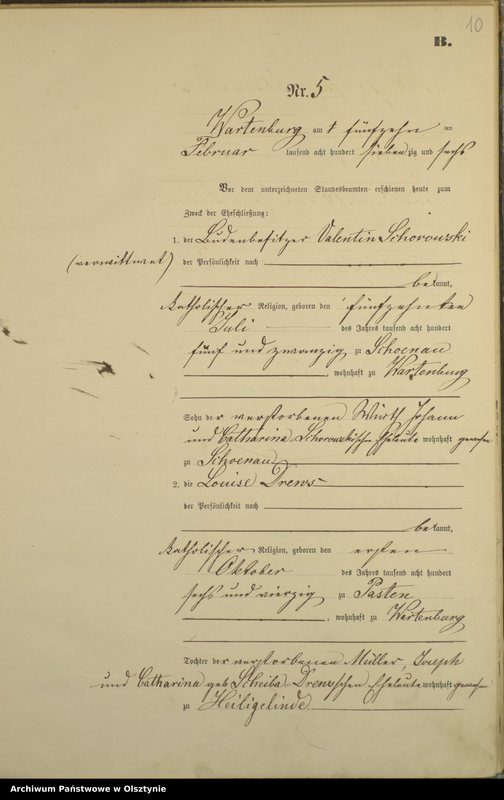 image.from.unit.number "Heiraths-Haupt-Register Nr 1 - 43"