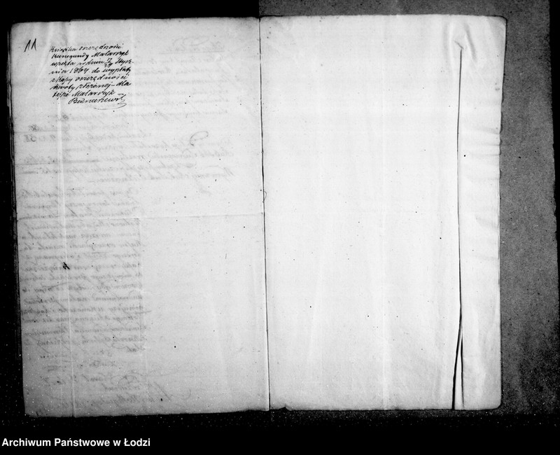 Obraz 11 z jednostki "Akta tyczące się ustanowienia opieki nad nieletnimi Kunegundą Malarczyk i Marianie Zalewskim po zmarłej Agnieszcze z Malarczyków Zalewskiej"