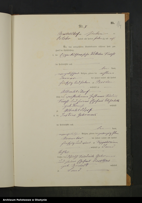 image.from.unit.number "Heiraths-Neben-Register Nr 1 - 11"