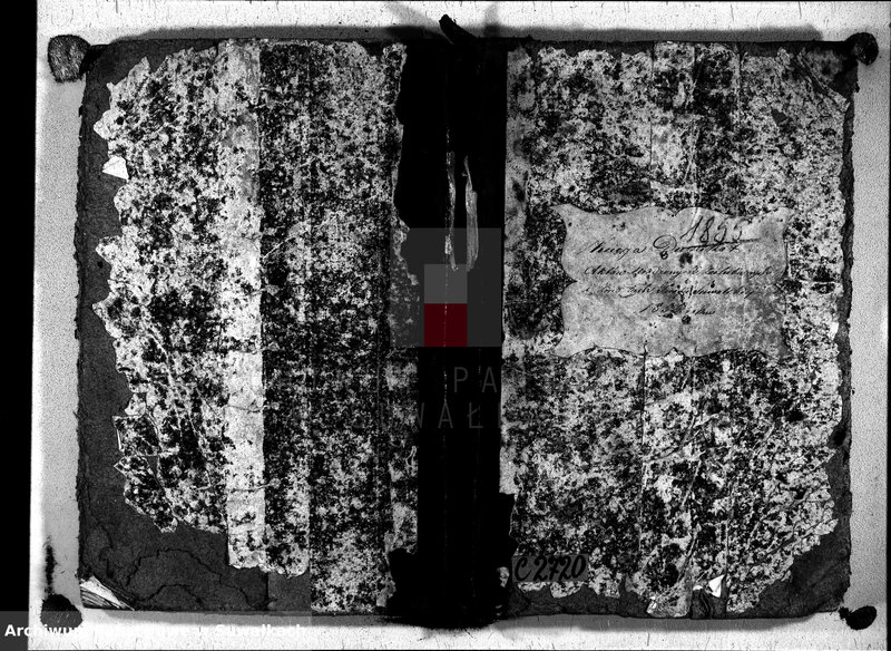 image.from.unit.number "Duplikat akt urodzeń, małżeństw i zgonów wyz. rzym. - kat. w Suwałkach 1855r."