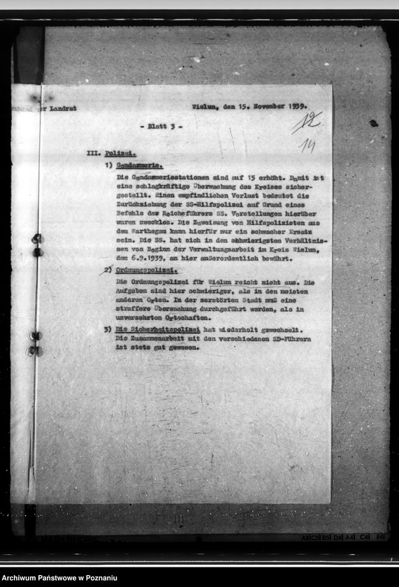 Obraz 17 z jednostki "Lageberichte aus dem Kreise Welun"