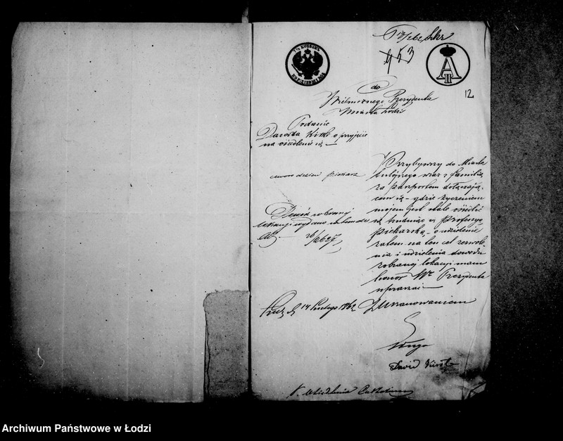 Obraz 14 z jednostki "Akta w przedmiocie osiedlania się cudzoziemców"