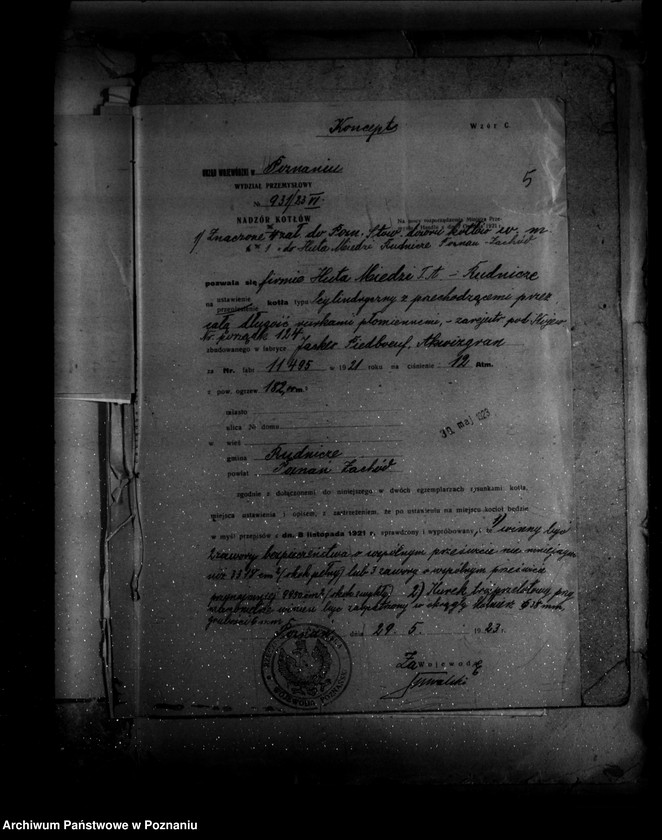 Obraz 10 z jednostki "Wielkopolska Huta Miedzi Rudnicze powiat poznański nr woj 124"