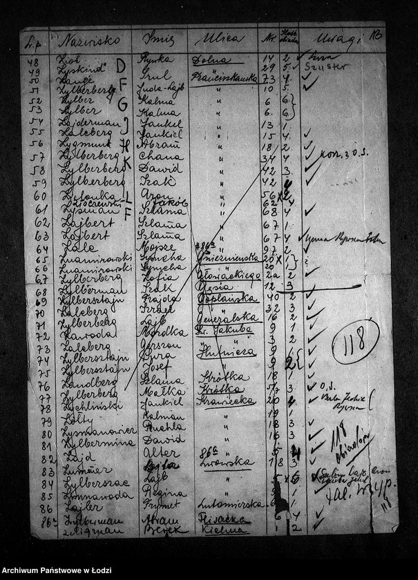 Obraz 16 z jednostki "[Spisy robotników Wydziału Robót Publicznych otrzymujących talony na bezpłatne obiady]"