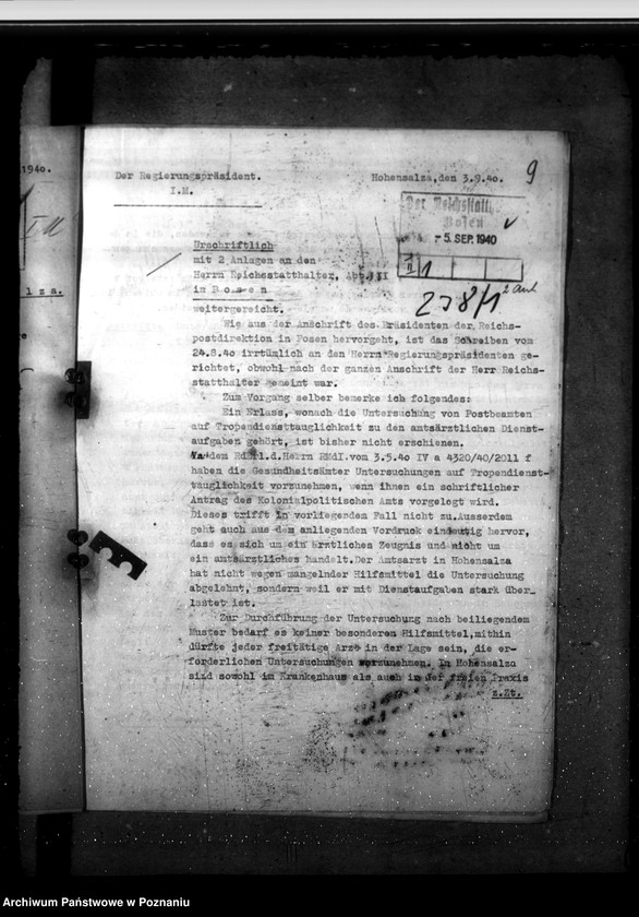 Obraz 13 z jednostki "Tropendiensttauglichkeit. Erholungsfürsorge für Volksdeutsche. Untersuchung der Leistungspolen durch die Gesundheitsämter. Tauglichteitsuntersuchung für das Lehramt."