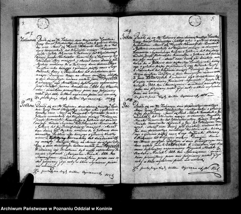 Obraz 5 z jednostki "Duplikat urodzonych, ślubów i zgonów"