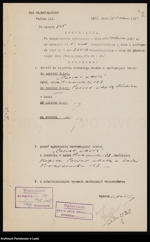 Obraz 4 z jednostki "Caesar Matz - kupiec"