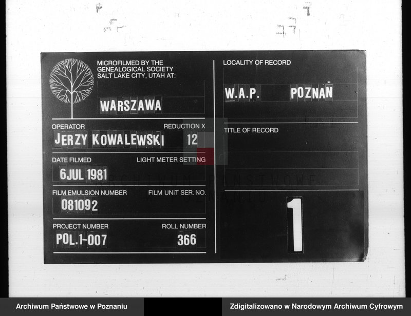 Obraz 14 z jednostki "Duplikat urodzonych"