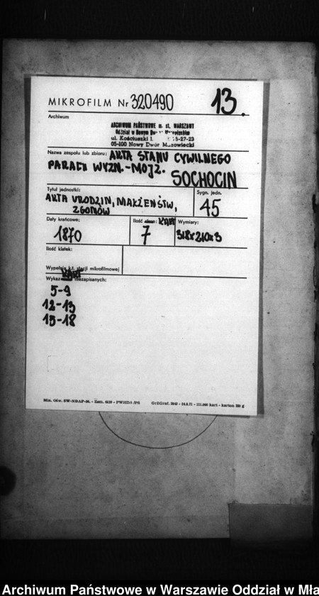 image.from.unit.number "Akta urodzeń, małżeństw, zgonów"