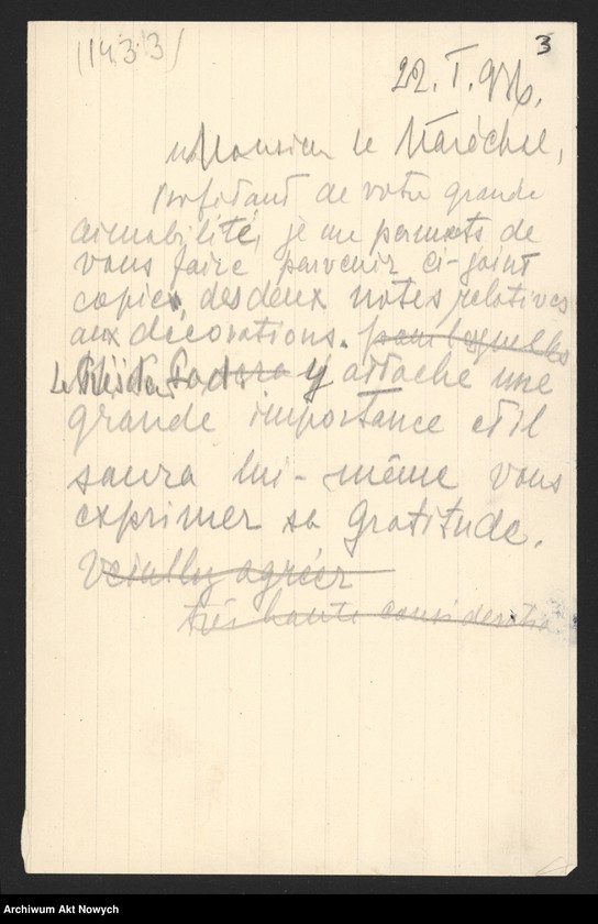 image.from.unit.number "Pétain Henri-Phillippe, marszałek Francji. Spotkania z W. Sikorskim w Paryżu. Prośba W. Sikorskiego o dokumentację francuską o obecnym stanie armii niemieckiej. Odznaczenia francuskie dla osób polecanych przez I. Paderewskiego."
