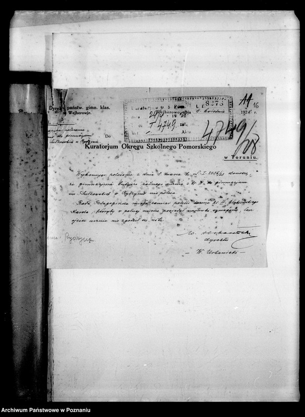 Obraz 20 z jednostki "Prywatne Gimnazjum imienia Sułkowskich- Rydzyna"