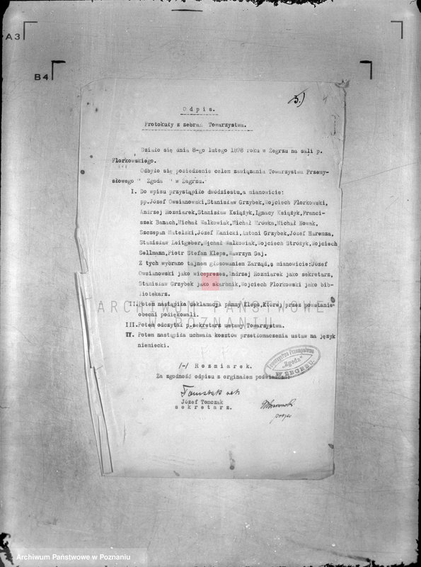 Obraz 8 z jednostki "/Towarzystwo Rękodzielników,,Zgoda" w Żegrzu/"