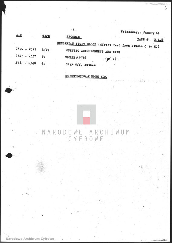 Obraz z jednostki "Skrypty audycji z dnia 01.01.1964"
