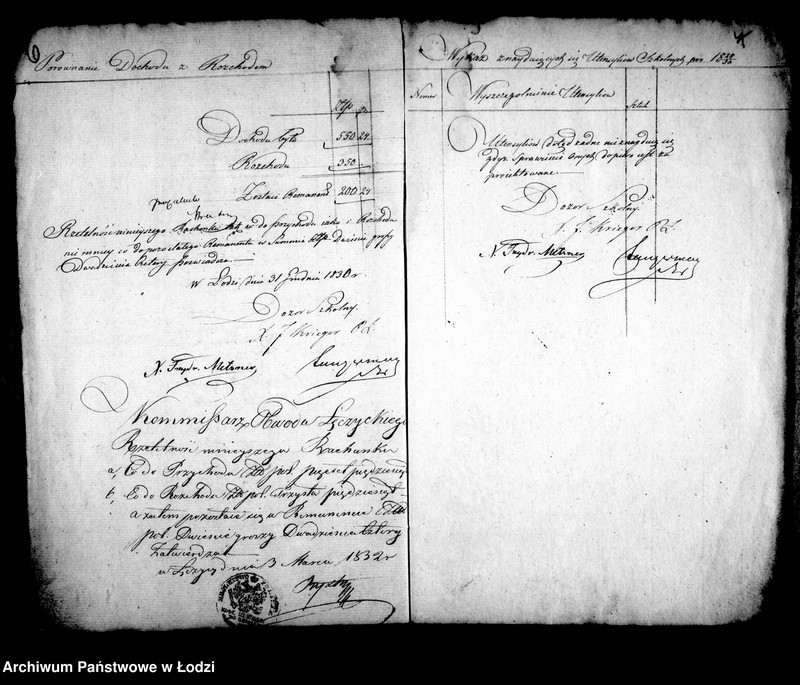 Obraz 9 z jednostki "Akta tyczące się rachunków szkoły elementarnej w osadzie fabrycznej Łódka"