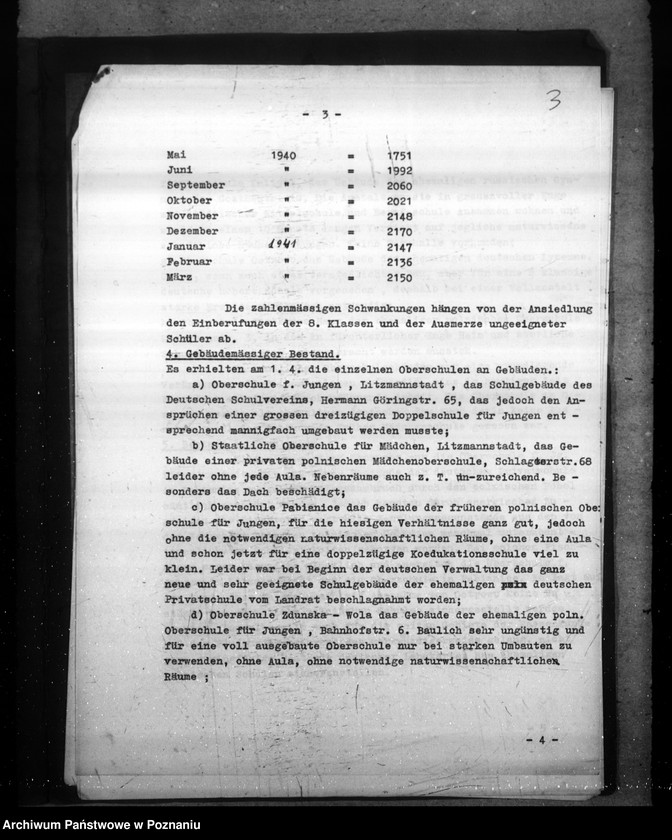 Obraz 7 z jednostki "Sprawozdanie o sytuacji szkół średnich w rejencji łódzkiej"