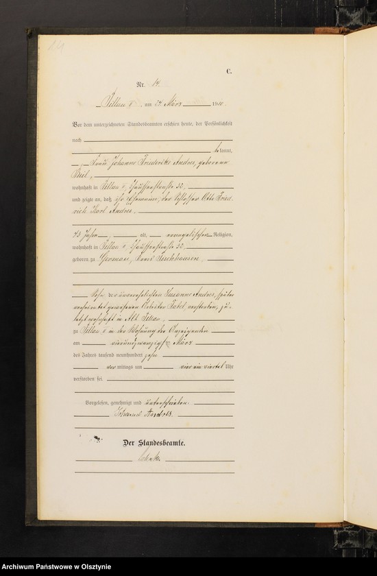 image.from.unit.number "Sterbe-Haupt-Register Nr 1 - 76 i 1 - 82"