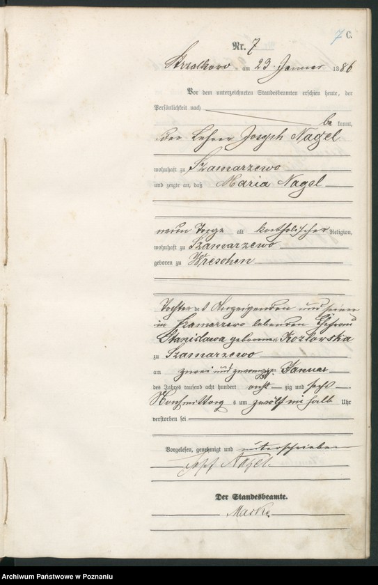 Obraz 10 z jednostki "Księga zgonów"
