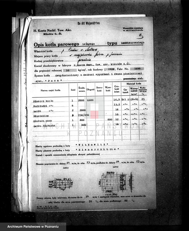 Obraz 7 z jednostki "Gorzelnia w majątku Góra pow. jarociński kocioł nr fabr. 1890 woj. 6405"