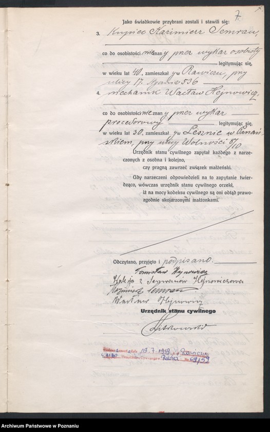 Obraz 9 z jednostki "Księga miejscowa małżeństw tom IV [Rejestr główny małżeństw]"