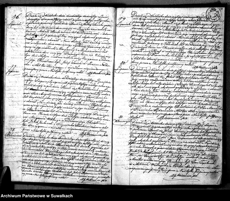 image.from.unit.number "Duplikat Aktów Urodzonych, Zaślubionych i Zmarłych Parafii Kaletnickiej."