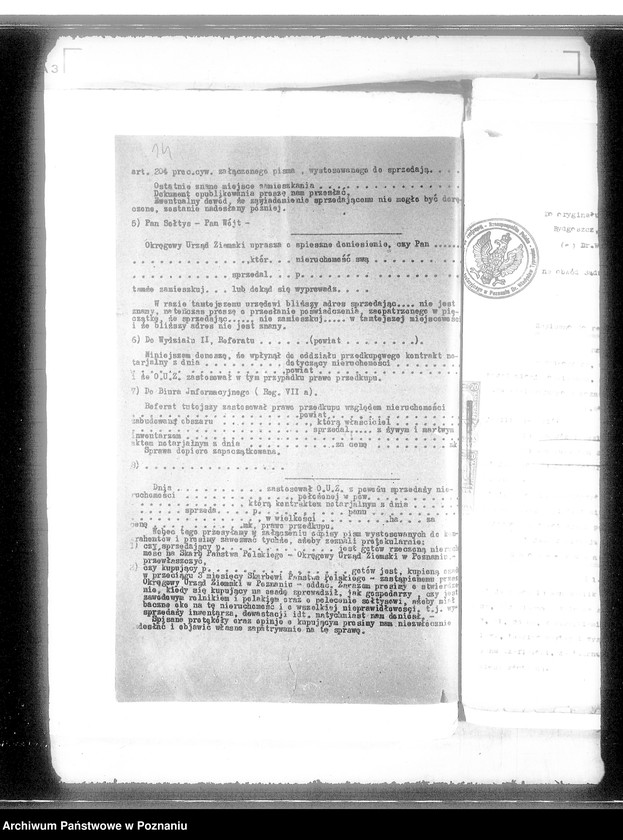 Obraz 18 z jednostki "Prawo przedkupu do majętności Czarnówka powiat bydgoski"