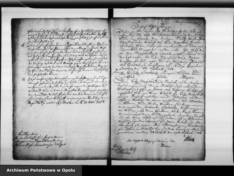 Obraz 14 z jednostki "Acta des Magistrats zu Oppeln von Anstellung der städtischen Baubeamten als des Bauinspectors, Zimmer, Maurermeisters, Aufsehers"