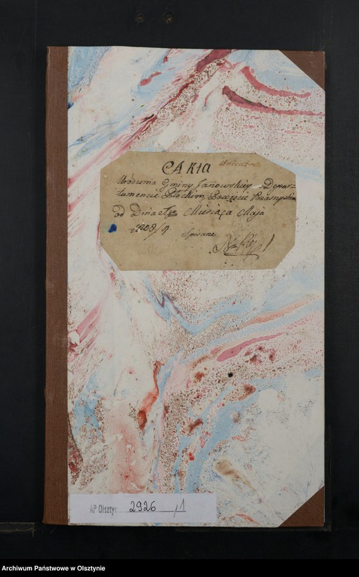 image.from.unit.number "Unicat. Akta Urodzenia Gminy Janowskiey w Departamencie Płockim, Powiecie Przasnyskim od Dnia 1-go Miesiąca Maja 1808/9 Spisane"