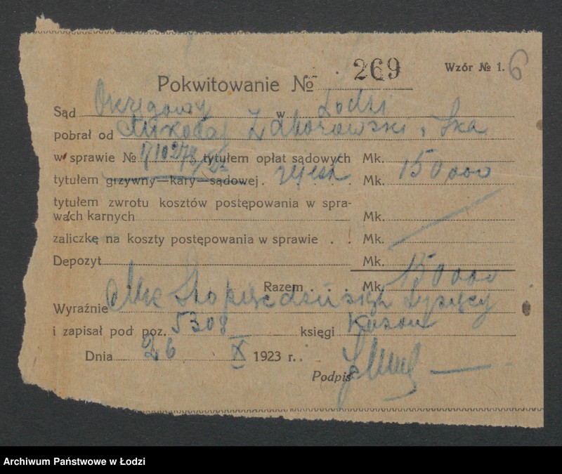 Obraz 8 z jednostki "Mikołaj Zaborowski i S-ka- handel wyrobami tytoniowymi"