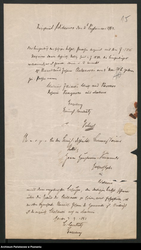 Obraz 20 z jednostki "A. betr. Johann Chełkowski Wirtschaftsbeamte /Julian Chełkowski/"