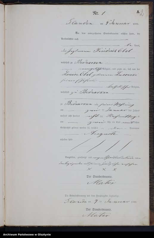 Obraz z jednostki "Geburts-Neben-Register Nr 1 - 25"