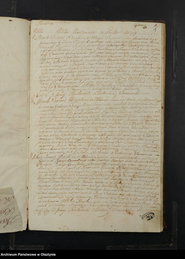 image.from.unit.number "Akta Urodzenia, Małżeństw, Zeyścia Parafij Janowskiej Powiatu Przasnyskiego Gubernij Płockiej z Roku 1849"