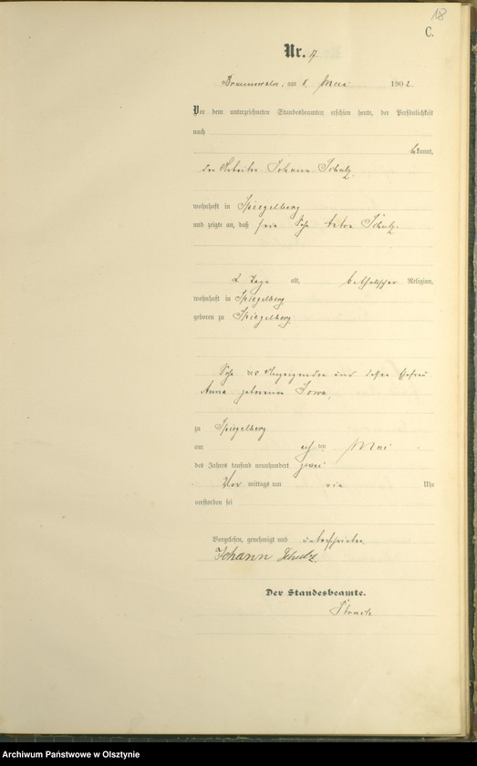 image.from.unit.number "Sterbe-Haupt-Register Nr 1 - 43"