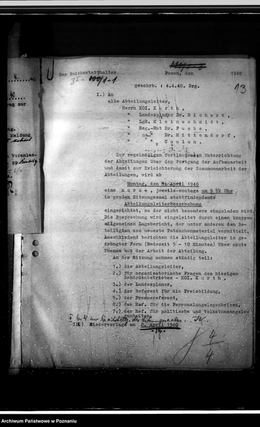 Obraz 17 z jednostki "Abteilungsleiterbesprechungen"