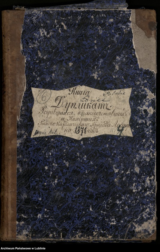 Obraz 3 z jednostki "Księga urodzeń, małżeństw i zgonów"