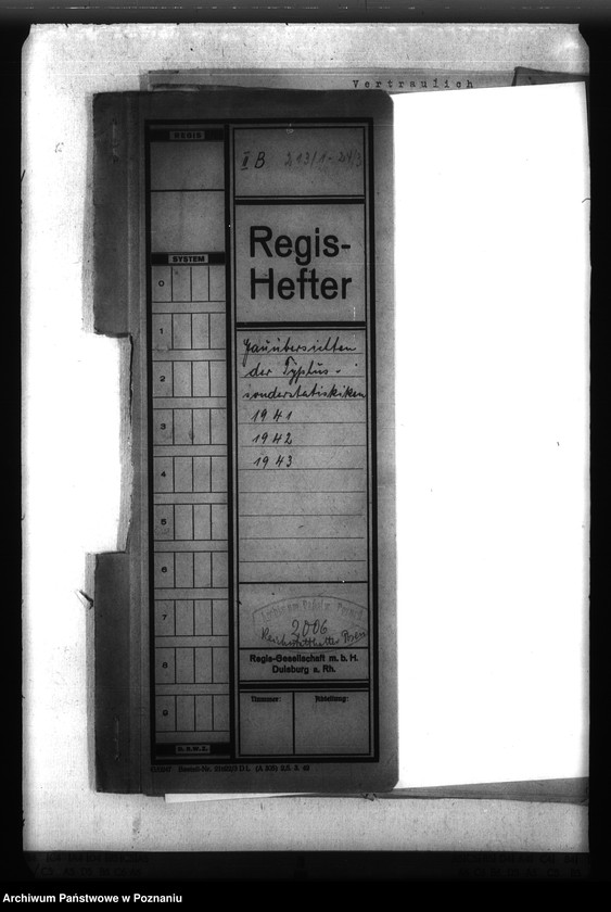 Obraz 4 z jednostki "Gauübersichten der Typhus - Sonderstatistiken"