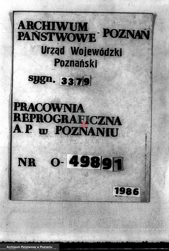Obraz 1 z jednostki "Sprawa pojawienia się borecznika w lasach majątku Dąbia powiatu kolskiego"