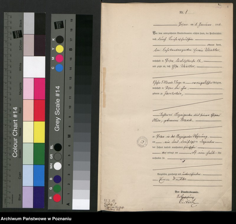 Obraz 3 z jednostki "Księga miejscowa zgonów tom I [Rejestr główny zgonów]"