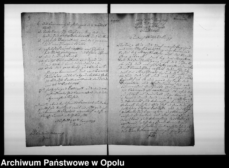 Obraz 12 z jednostki "Acta des Magistrats zu Oppeln von den Fixirten monatlichen Eingaben und der Termins Tabelle"