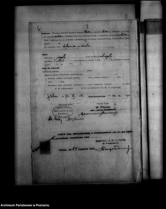 Obraz 10 z jednostki "Gorzelnia spółdzielcza w Żabnie powiat śremski nr woj. 6500"