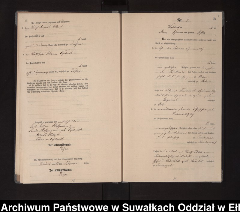 image.from.unit.number "Heiraths-Neben-Register des Königlich Preussischen Standes-Amtes Orlen Kreis Loetzen"