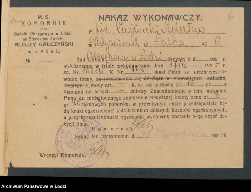 Obraz 8 z jednostki "Bolesław Chojnacki- restauracja- Pabianice"